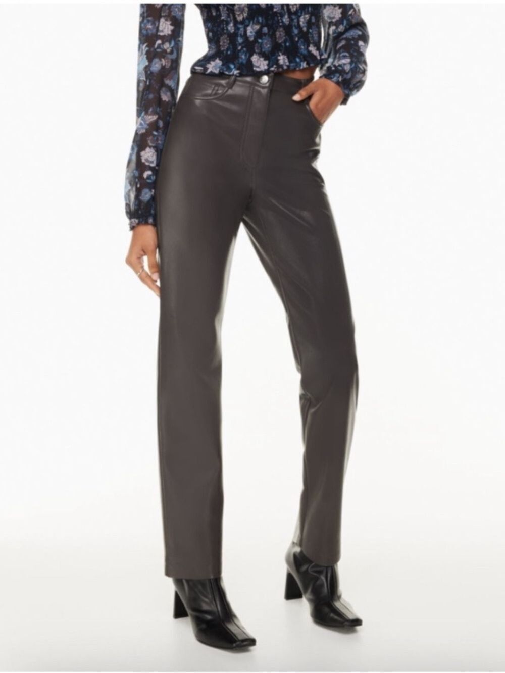 ARITZIA Wilfred The Melina Pant in Peppercorn Gray, Size 6